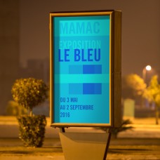 SERIE 3687 | PAPIER DOS BLEU BLANC SATINE OPACITE 98% - 120G | ECO-SOLVANT - UV
