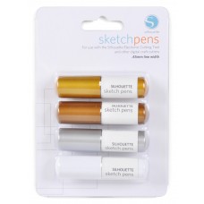 4 STYLOS BILLE METALLISES PLOTTER